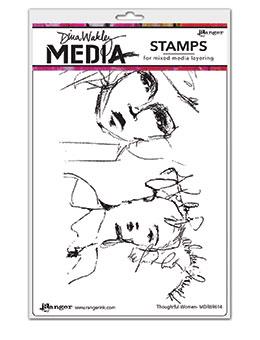 Dina Wakley Media Stamp Thoughtful Women Stamps Dina Wakley Media 