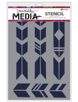 Dina Wakley Media Stencils Grande Arrows Stencil Dina Wakley Media 