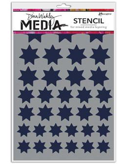 Dina Wakley Media Stencils Variegated Stars Stencil Dina Wakley Media 