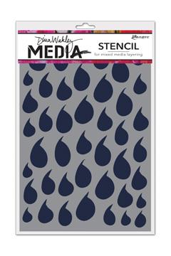 Dina Wakley Media Stencil Dollops Stencil Dina Wakley Media 