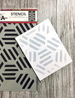 Dina Wakley Media Stencils Fractured Hexagons Stencil Dina Wakley Media 