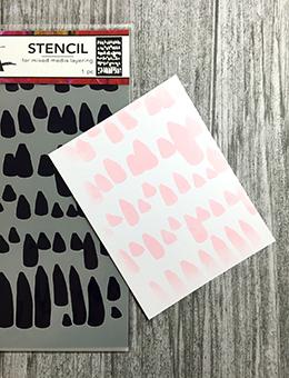 Dina Wakley Media Stencils Petals Stencil Dina Wakley Media 