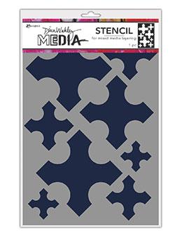 Dina Wakley Media Stencils Large Medieval Crosses Stencil Dina Wakley Media 