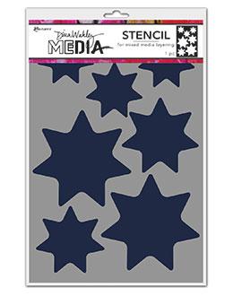 Dina Wakley Media Stencils Giant Stars Stencil Dina Wakley Media 