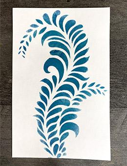 Dina Wakley Media Stencils Giant Flourish Stencil Dina Wakley Media 