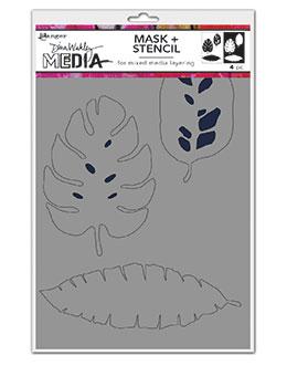 Dina Wakley Media Tropical Masks Stencil Dina Wakley Media 