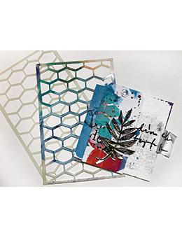 Dina Wakley Media Stencil Lattice Stencil Dina Wakley Media 