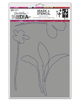 Dina Wakley Media Sprouts Stencil & Mask Stencil Dina Wakley Media 