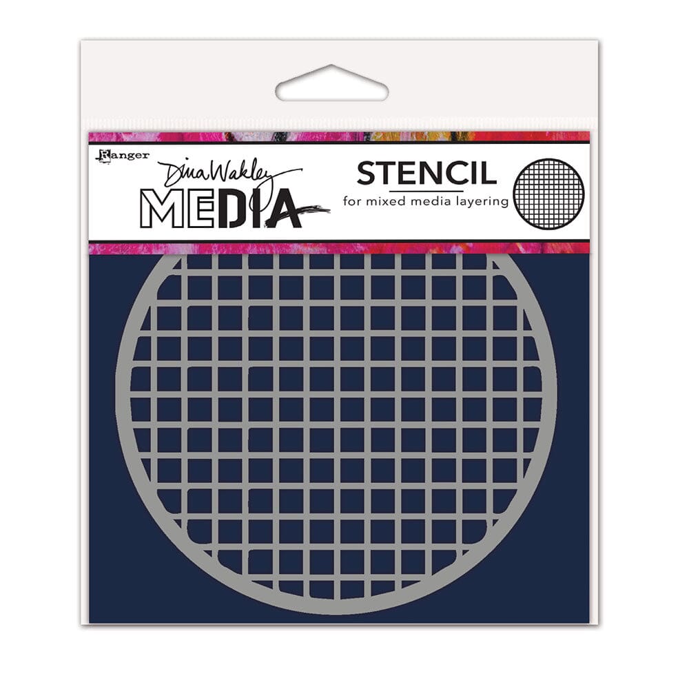 Dina Wakley Media Stencil Coaster 1 Stencil Dina Wakley Media 