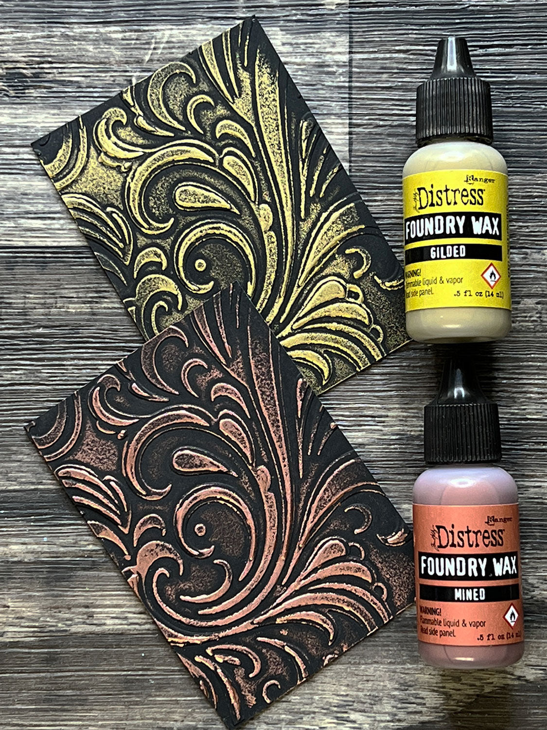 Tim Holtz Distress® foundry Wax Kit #1 Gilded/Mined Adhesives & Mediums Distress 