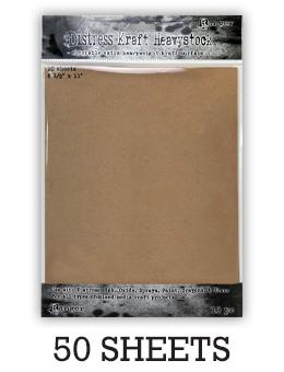 Distress® Kraft Heavystock 8.5" x 11", 50pk Surfaces Distress 