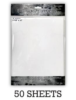 Distress® White Heavystock 8.5" x 11", 50pk Surfaces Distress 