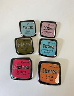 Tim Holtz® Distress Ink Pad Enamel Pin Set #9 Pin Distress 