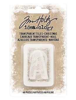 Tim Holtz® Idea-ology TRANSPARENT TILES, CHRISTMAS Findings Tim Holtz Other 