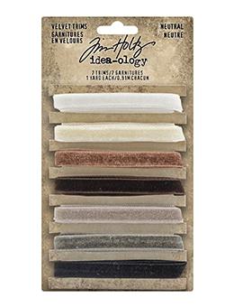 Tim Holtz Idea-ology Velvet Trims Neutral Idea-ology Tim Holtz Other 