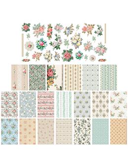 Tim Holtz Idea-ology Label Worn Wallpaper Scraps Idea-ology Tim Holtz Other 