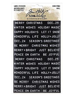 Tim Holtz Idea-ology Label Stickers Christmas Tim Holtz Other 