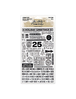 Tim Holtz Idea-ology Remnant Rubs Christmas Tim Holtz Other 