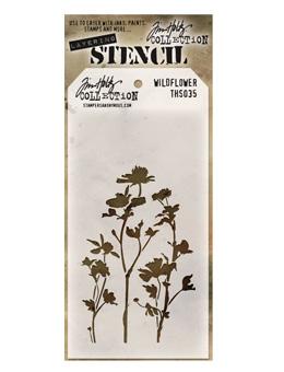 Tim Holtz® Stampers Anonymous - Layering Stencils - Wildflower Stencil Tim Holtz Other 