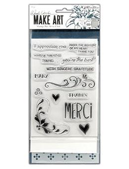 Wendy Vecchi Stamp, Die & Stencil Set - Merci & More Set Wendy Vecchi 