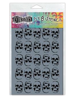 Dylusions Stencils Skulls Stencil Dylusions Small 5 x 8 Inches 