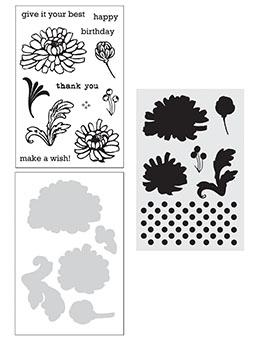 Wendy Vecchi Stamp, Die & Stencil Set - Thank You Set Wendy Vecchi 